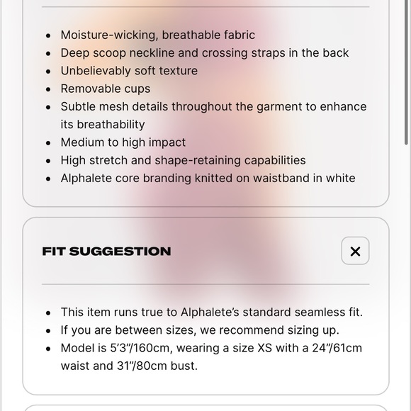 Alphalete Vault Bra In Cherry Red Compression Sports Bra Women’s Size S - Picture 10 of 10